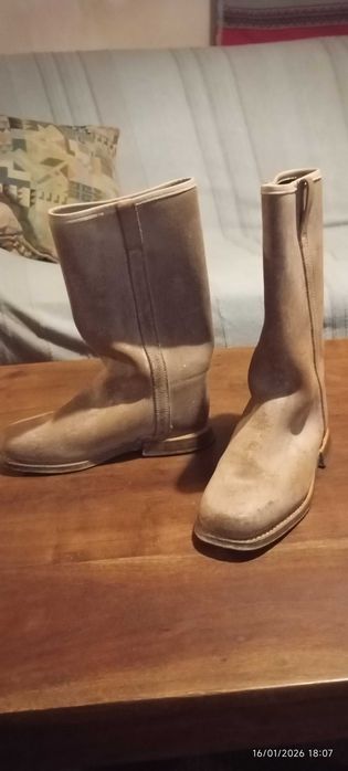 Botas alentejanas em couro, feitas em Portugal como novas