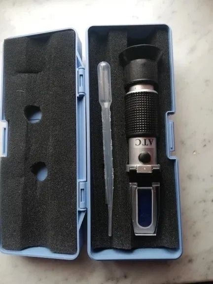 Refratometro para ler o % grau alcool vinho