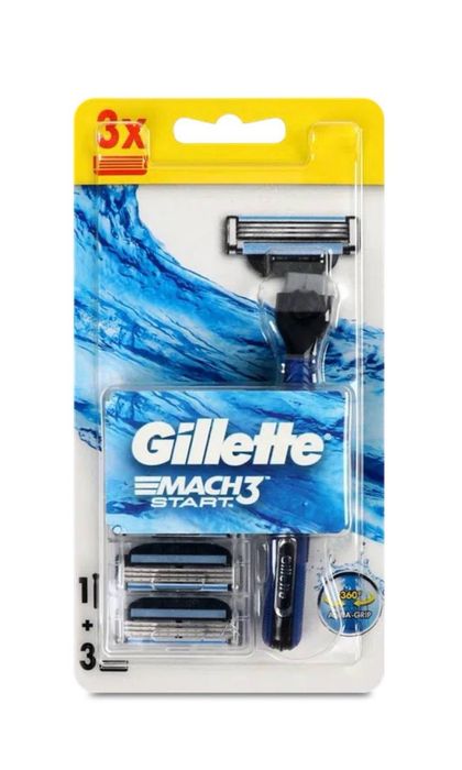 Бритва Gillette Mach3 Start + 3 змінних картриджа