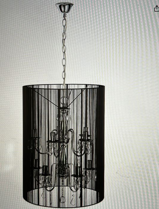 Lampa żyrandol kryształki nowoczesny design