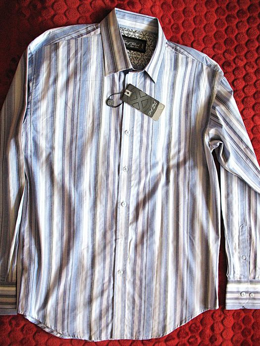 Koszula męska - bawełna - L - 44 /178 - klatka 114 cm Josef Black