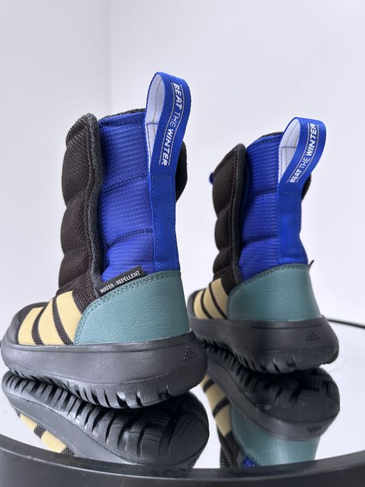 Теплые зимние термо сапоги на липучках Adidas Winterplay