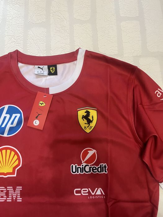 Koszulka Scuderia Ferrari, Miami 2025,  Puma, oversize, F1, Formula 1