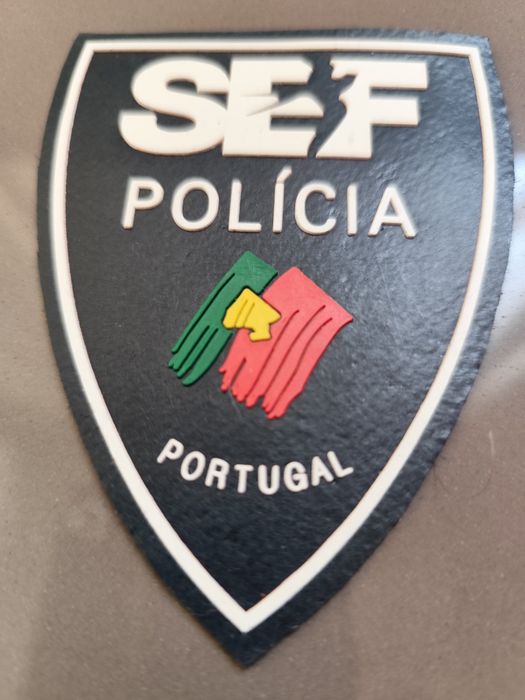 Patch de braço do extinto SEF Serviço de Estrangeiros e Fronteiras.