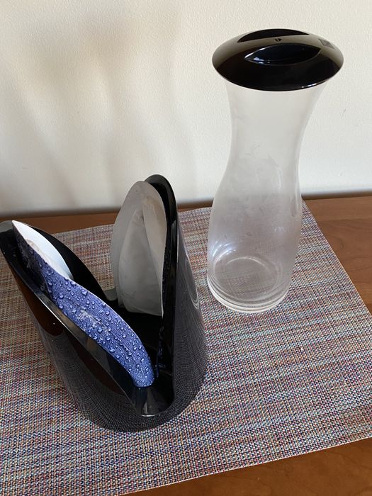 Frappé em vidro com suporte