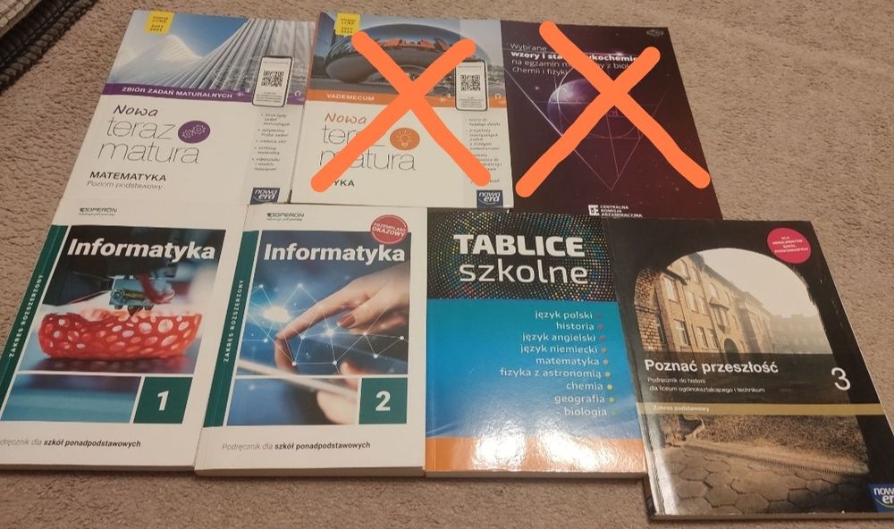 Podręczniki szkolne zbiór zadań vademecum matura klasa 1 2 3