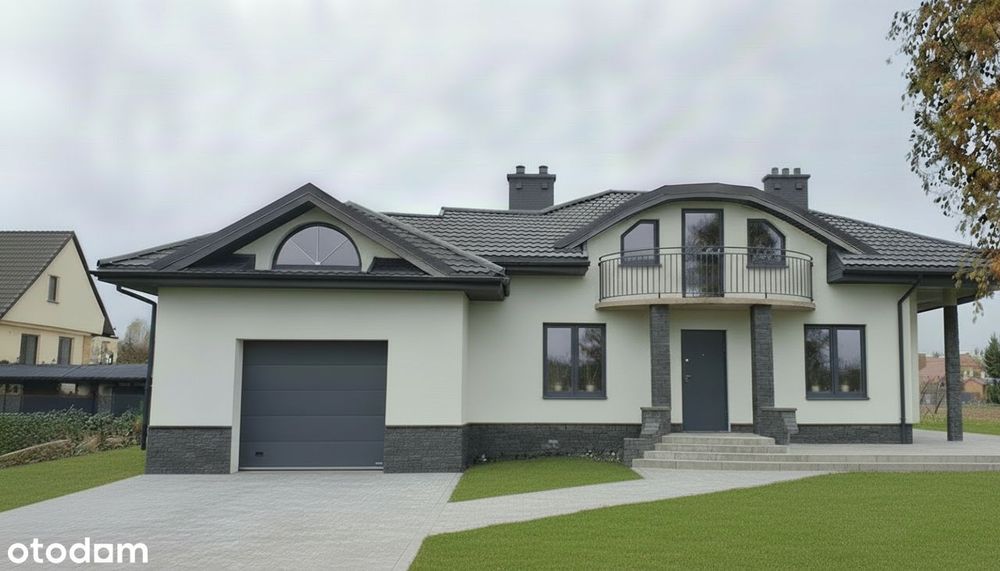 Dom wolnostojący w stanie surowym, działka 2200m