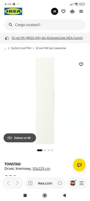 Drzwi Pax Ikea szafa