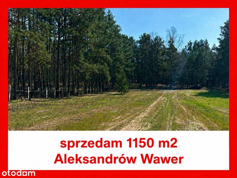 Sprzedam działkę Wawer Aleksandrów Radość