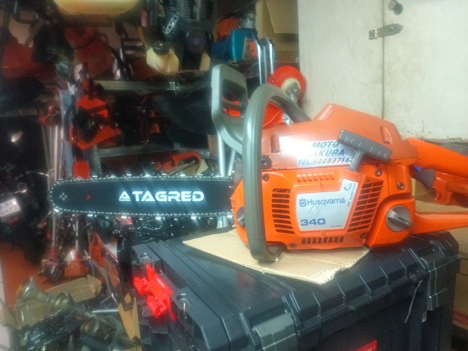 Pila spalinowa Husqvarna 340 po remoncie film z pracy