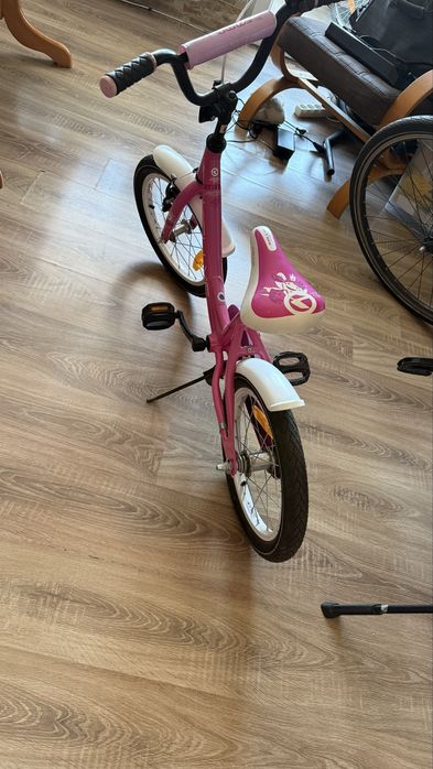 Rower dziecięcy KELLYS 16" różowy + NOWE kółka boczne! Stan bdb