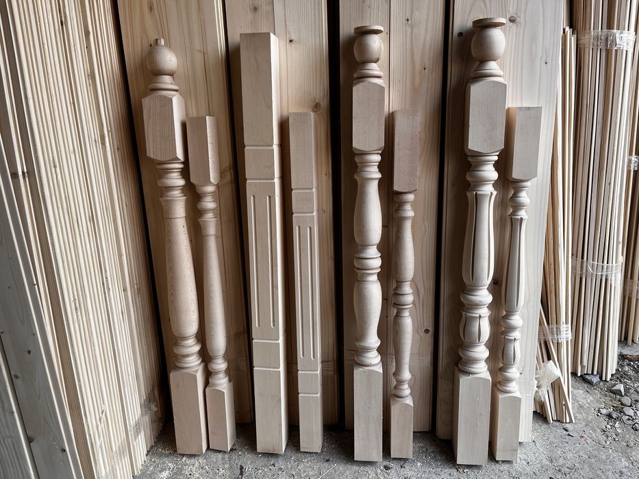 Буд. матеріали з дерева. Вагонка. Плінтуси. Балясини. Рейки.