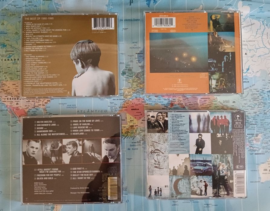 4 CD's Originais de U2