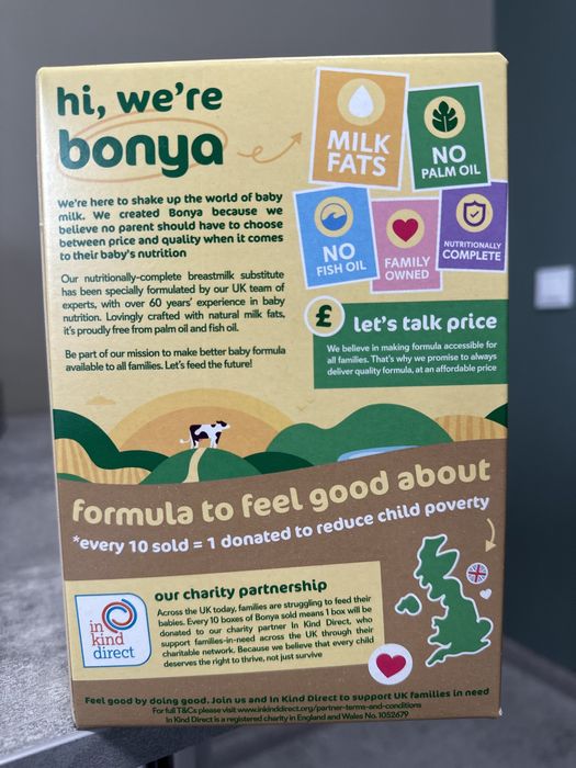 молочная смесь 800 грам Bonya by Kendamil First Infant Milk