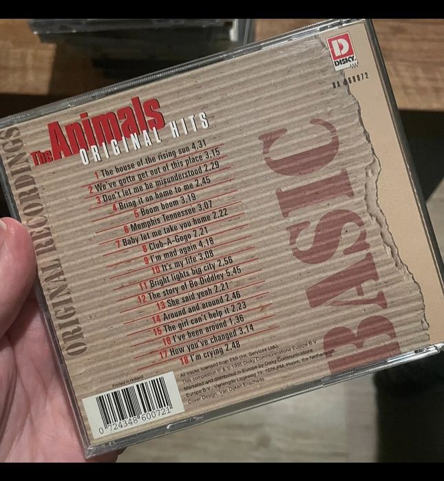CD Animals - original hits