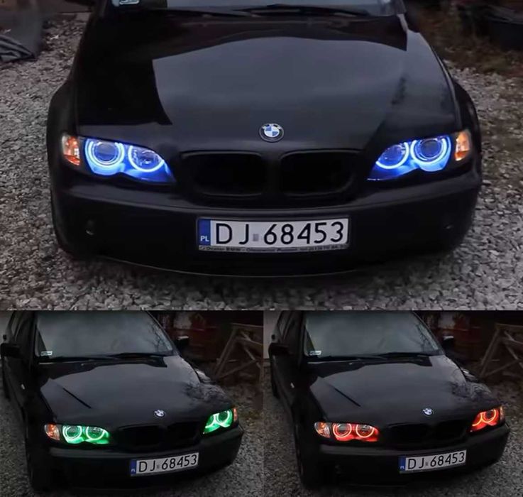 Ангельські очі RGB LED BMW E46, E39, E38, E36 Галоген,Ксенон