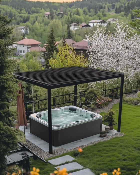 Jacuzzi ogrodowe wanna z hydromasażem SPA 6 os.
