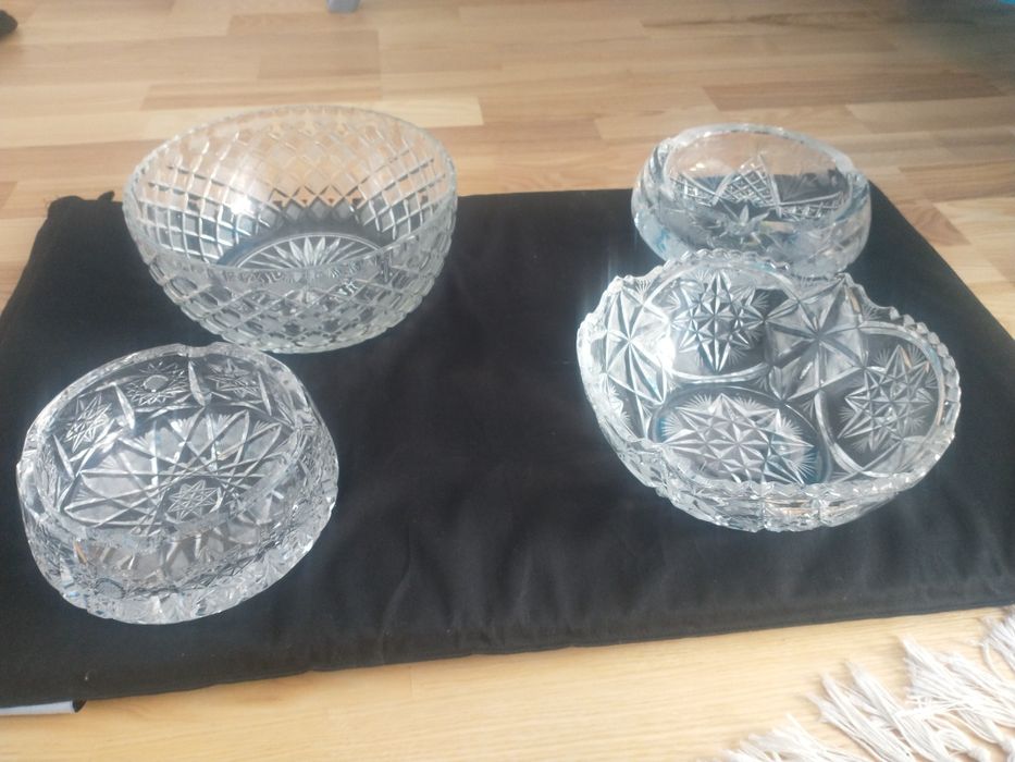 Zestaw 4 mis kryształowych