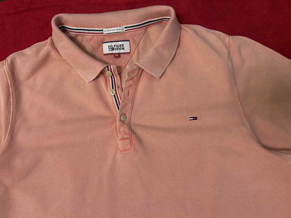 #Hilfiger Denim T-shirt brzoskwiniowy XL