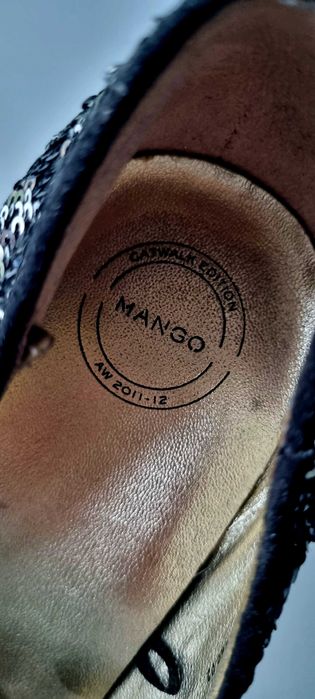 MANGO szpilki rozm 40 cekiny