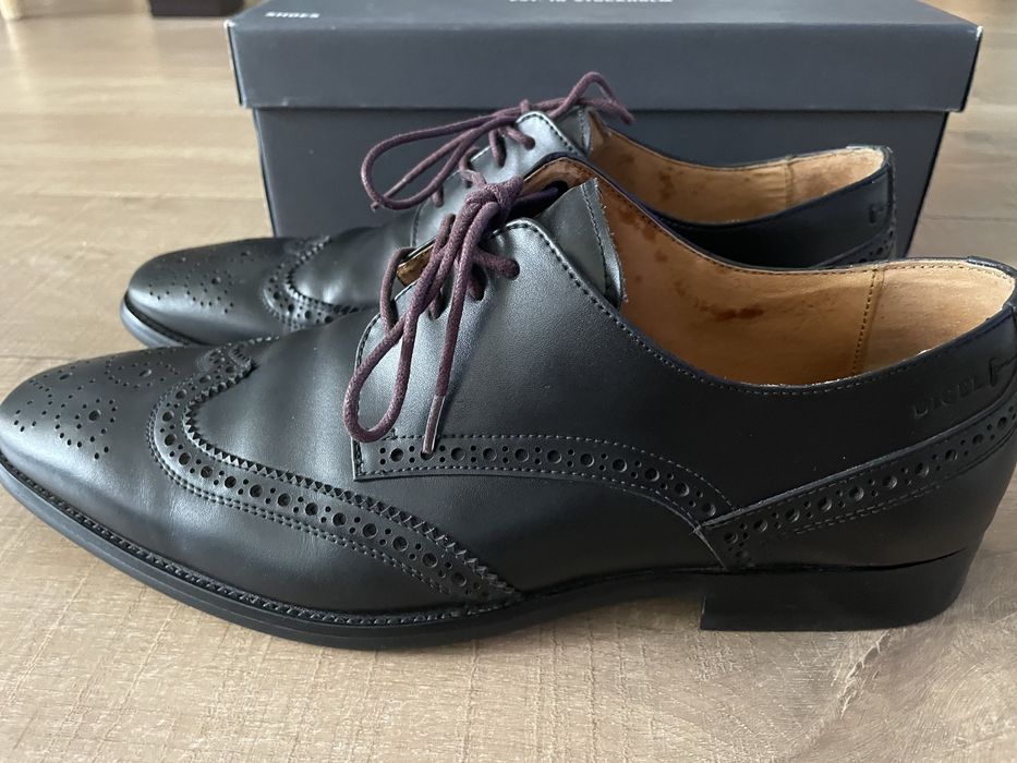 Buty skórzane - brogsy Digel