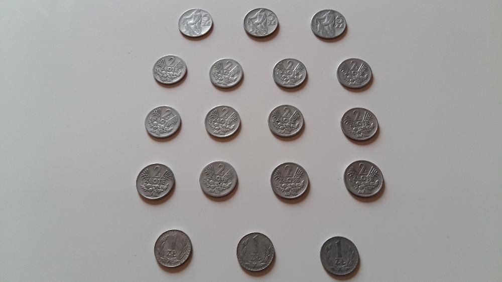 Zestaw monet polskich z lat 1958 i inne
