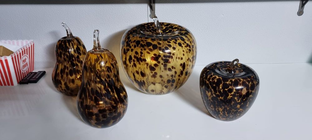 Conjunto de Elegantes Peças Decorativas em vidro