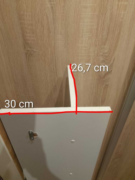 Półka biała do zawieszenia na ścianie
