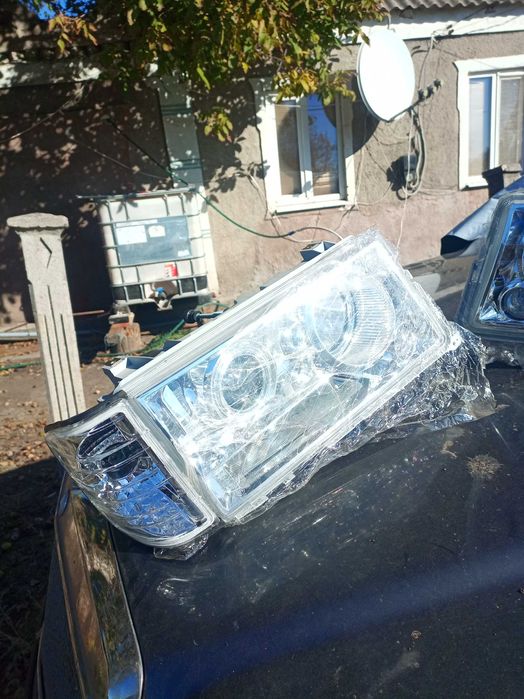 Фари Мерседес S клас 201 рестайлінг з поворотниками та лінзами