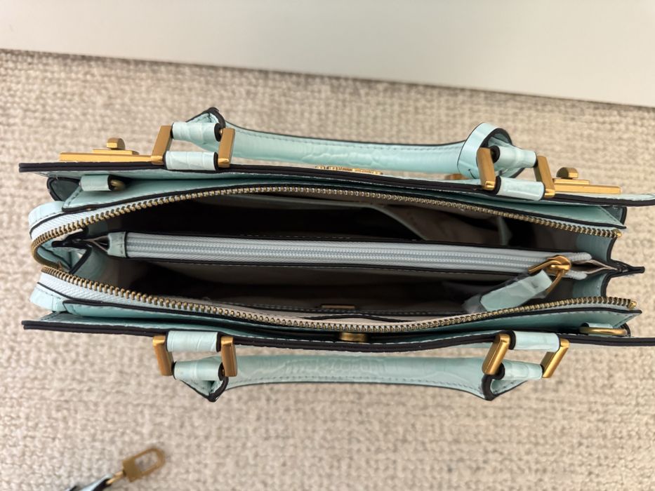 Mala Guess Croco Azul Tiffany – Nova