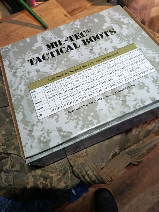 Берцы летние Mil - Tec, полностью новые, 45 розмер.