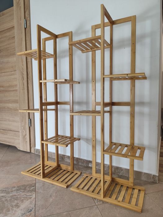 Duży stojak kwietnik bambusowy cena za  2szt kpl Kraków