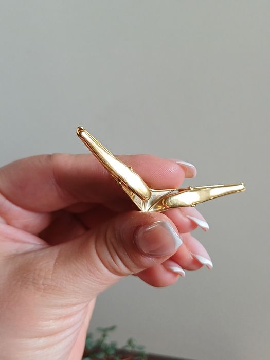 Spinka do kołnierzyka klamra przypinka broszka retro