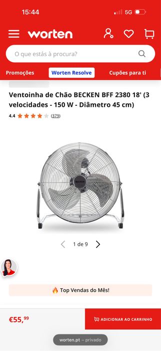 Ventoinha de chao  Becken