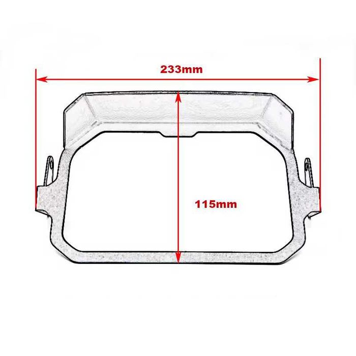 Proteção anti-roubo TFT BMW R1200GS R1250GS - Moldura alumínio pala