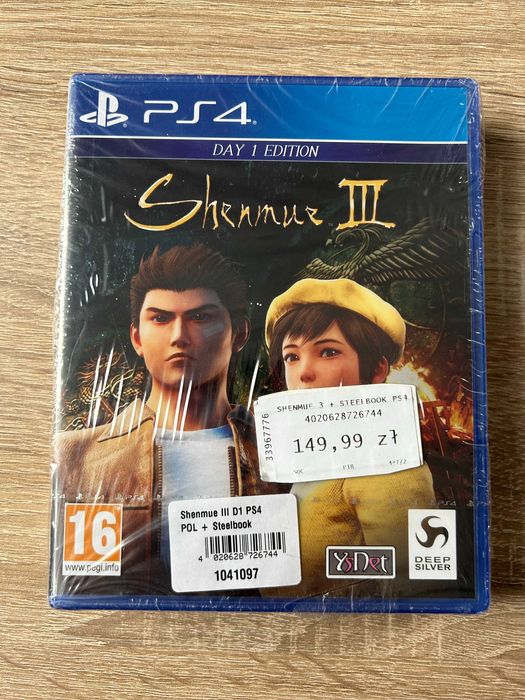 Shenmue 3 + Steelbook - PS4 / PS5 - YS Net - NOWA, FOLIA