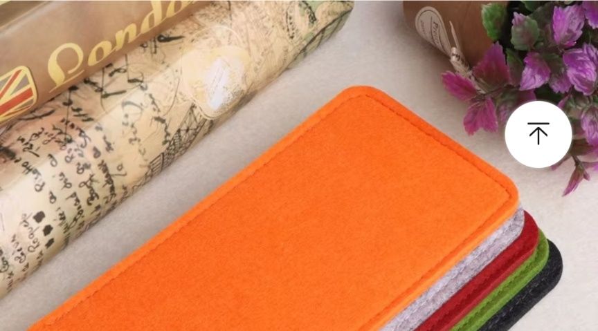 Чохол для окулярів тканевий червоний