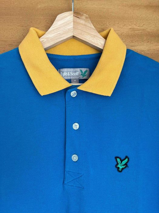 Pólo azul da Lyle & Scott - Homem - Tamanho M