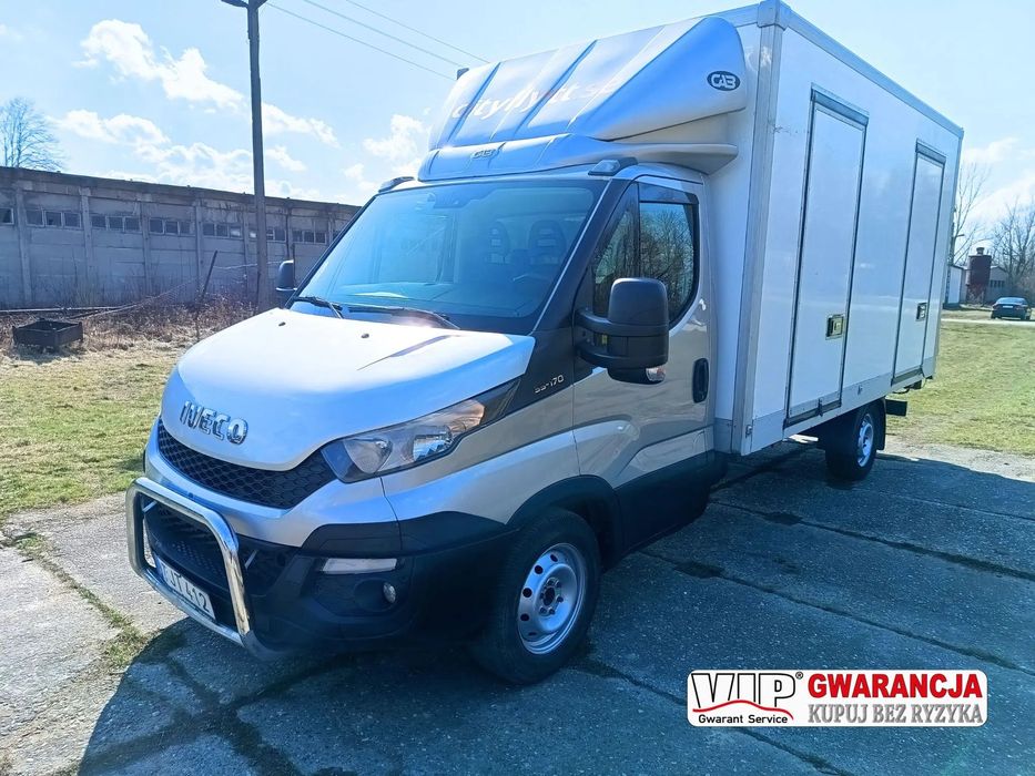 Iveco Daily 35s17 KONTENER+WINDA (udźwig 750kg) 3.0 diesel 170 kM automat 2014 WEBASTO, KAMERA COFANIA, GOTOWY DO PRACY!  gwarantowany przebieg, ZDROWA RAMA, bez wkładu finansowego!!!