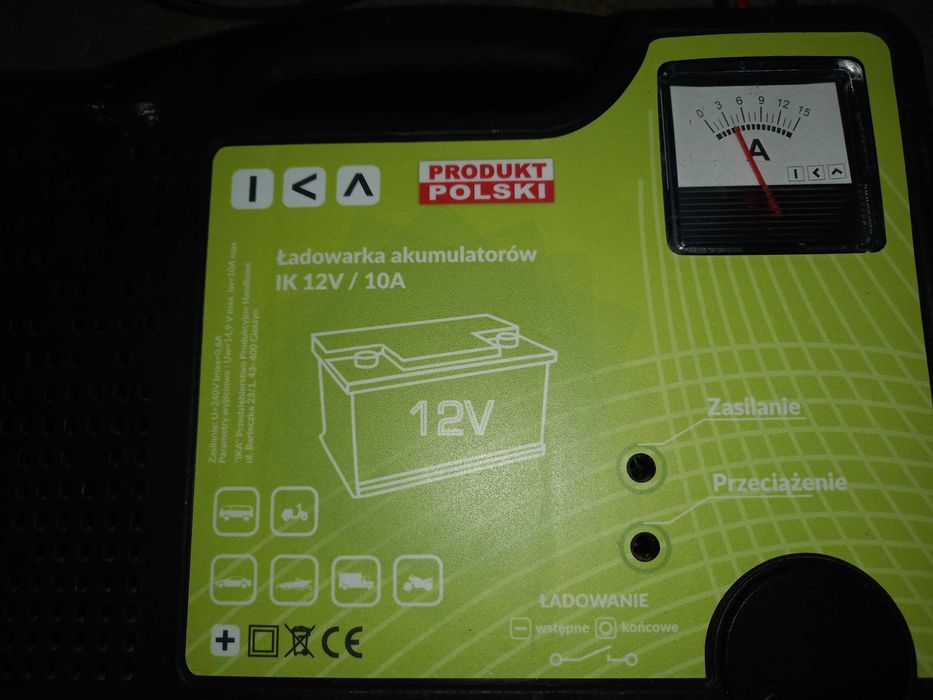 Prostownik samochodowy transformatorowy IKA IK 10A 12V