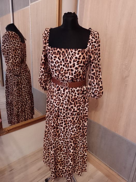 Nowa sukienka MIDI panterka rozm M Primark