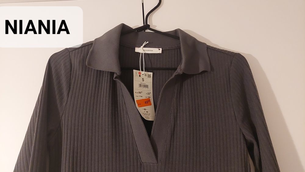 Sukienka szara RESERVED rozmiar S Nowa