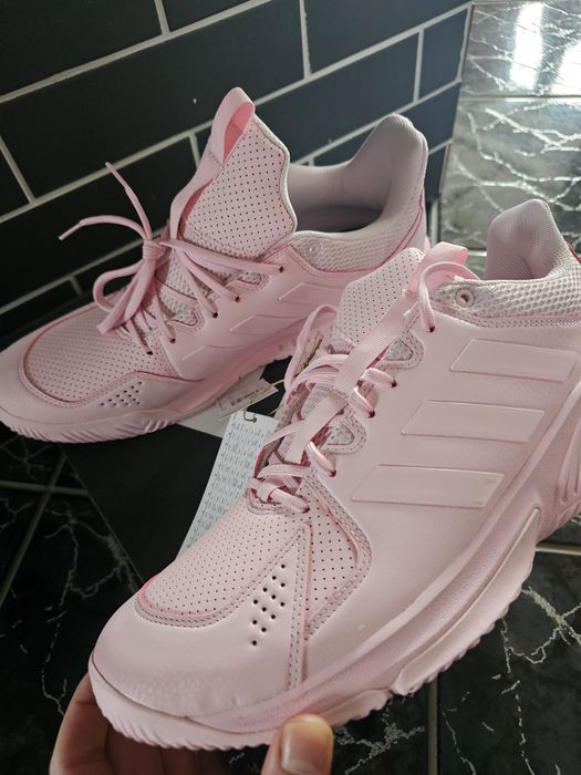Buty męskie Adidas Performance Court Flight 48 różowe