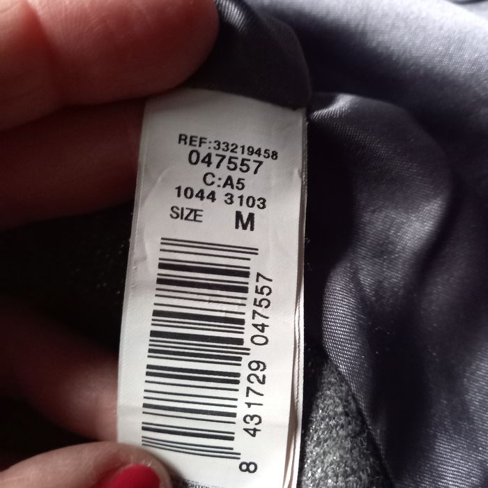 Narzutka na ramiona sylwester MNG S/ M szara ze srebrną nitką