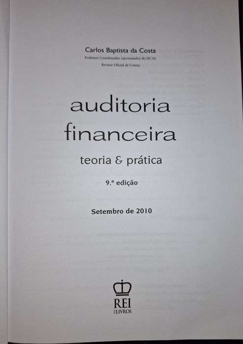Livro Auditoria Financeira Teoria&Prática