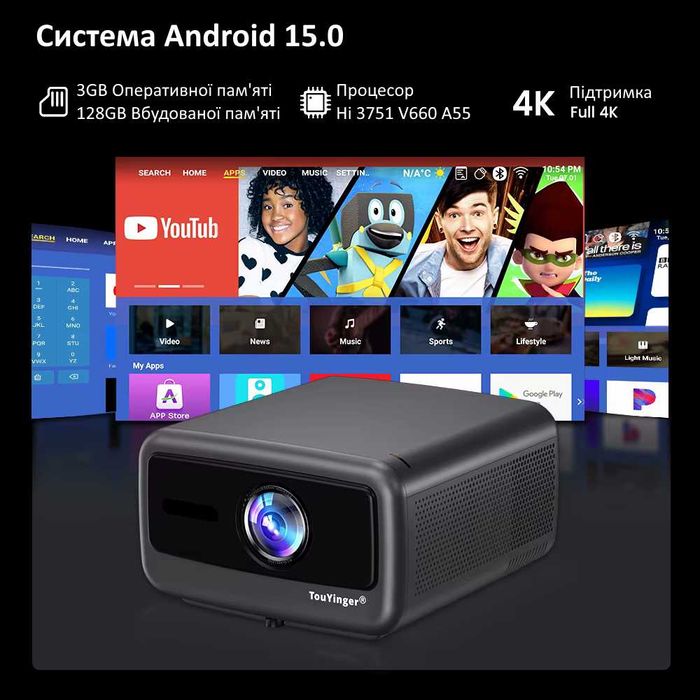 Проєктор TouYinger Q13W (android version)