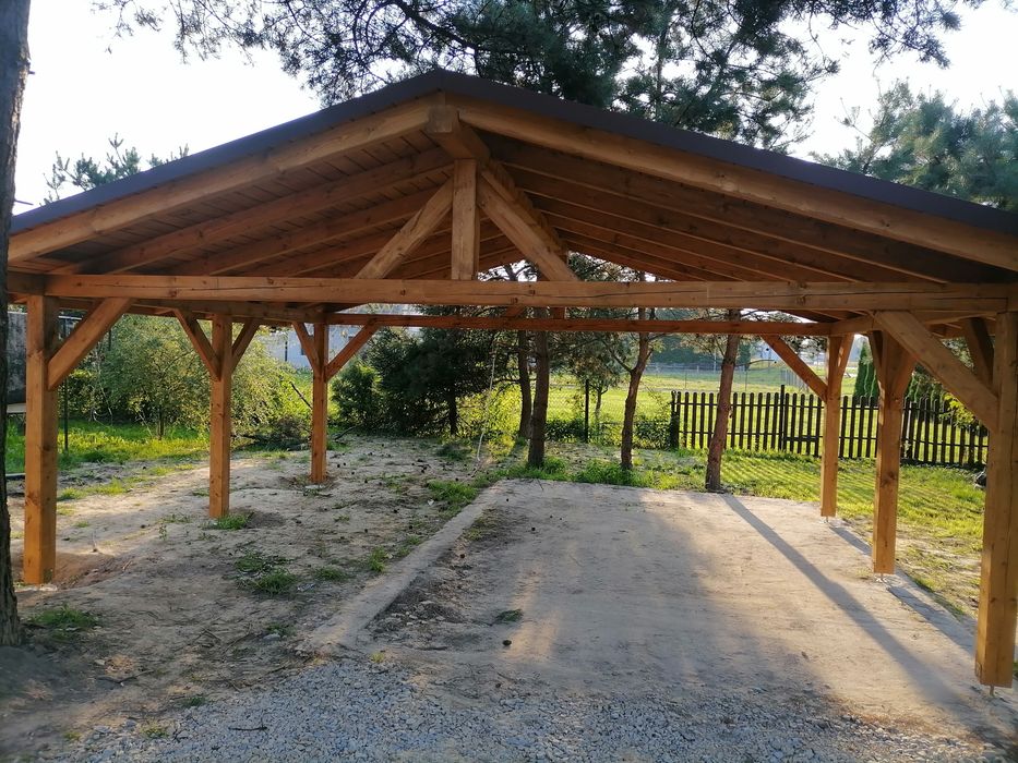 Wiaty garażowe, zadaszenia