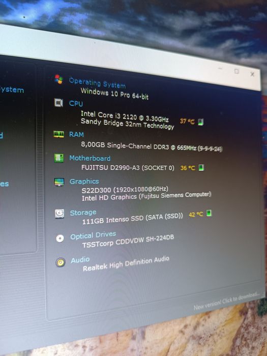 Torre Tsunami i3 8GB | Windows 10 Pro e Office 2021