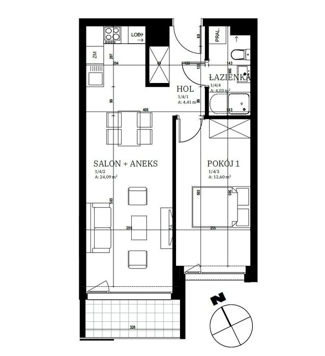 Mieszkanie w nowoczesnym apartamentowcu - osiedle Górne - Widok 2