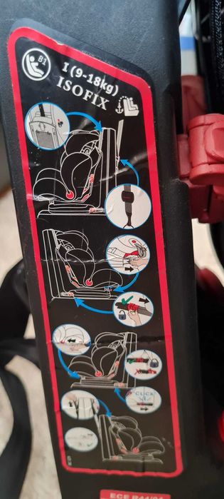 Cadeira Auto Pierre Cardin Athena Isofix 1/2/3 - Cinza